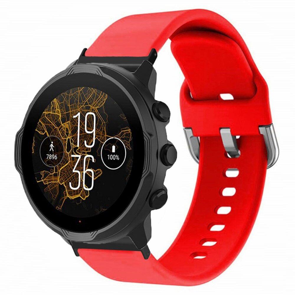 Silikonska narukvica za pametni sat Suunto Spartan Sport Wrist HR Baro / Suunto 7, 24mm, Crvena
