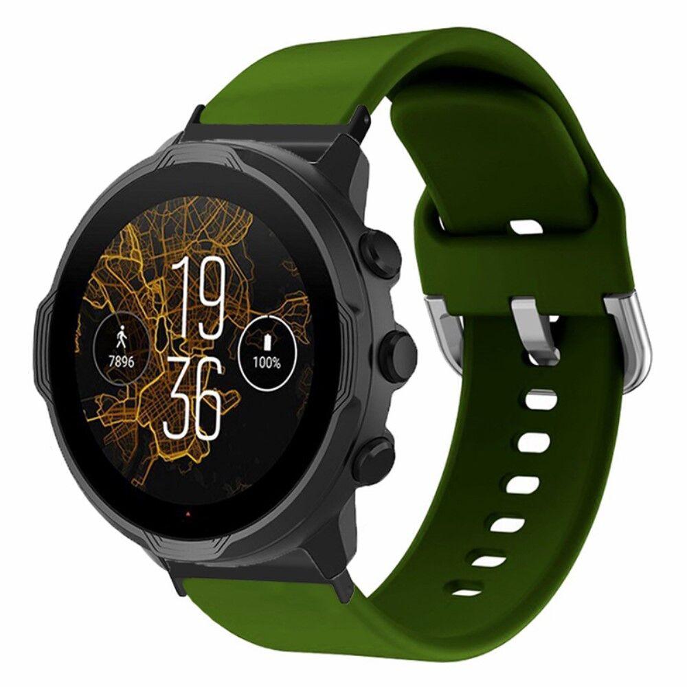 Silikonska narukvica za pametni sat Suunto Spartan Sport Wrist HR Baro / Suunto 7, 24mm, Zelena