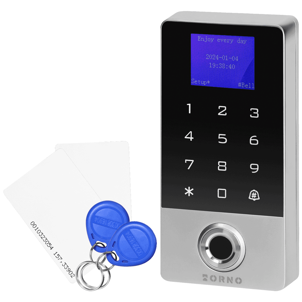 Orno Kodna brava sa RFID karticom, Tag čitač, Čitač otisaka prstiju, WiFI, IP68,