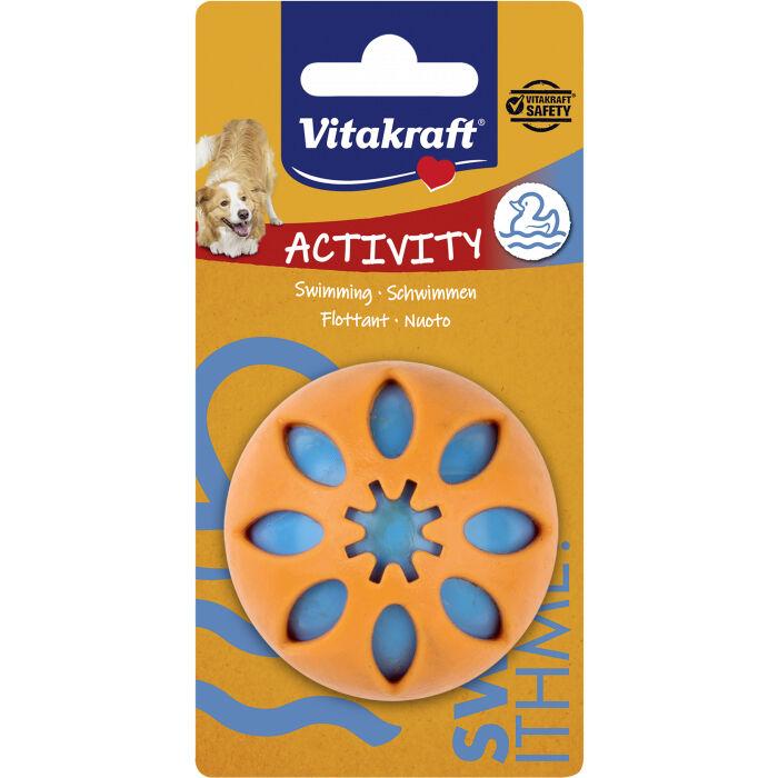 Vitakraft Lopta TPR sa zvukom, 8,5 cm, Narandžasto-plava