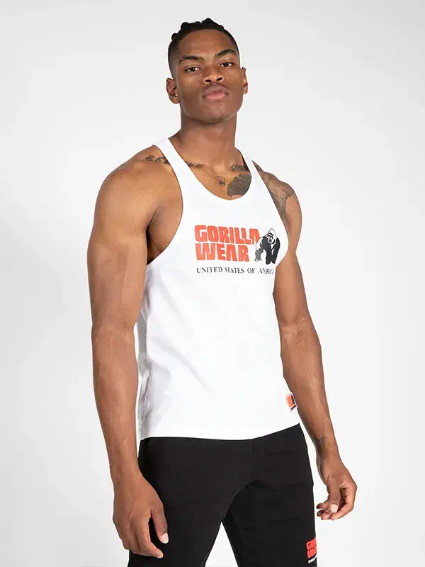 Gorilla Wear CLASSIC Tank Top - Bijela