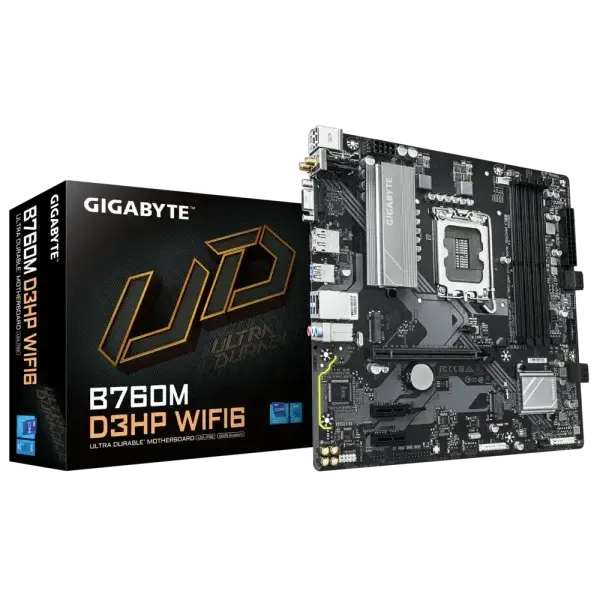 Gigabyte matična ploča 1700 B760M, D3HP, WIFI6, DDR5, VGA, HDMI, DP, M.2
