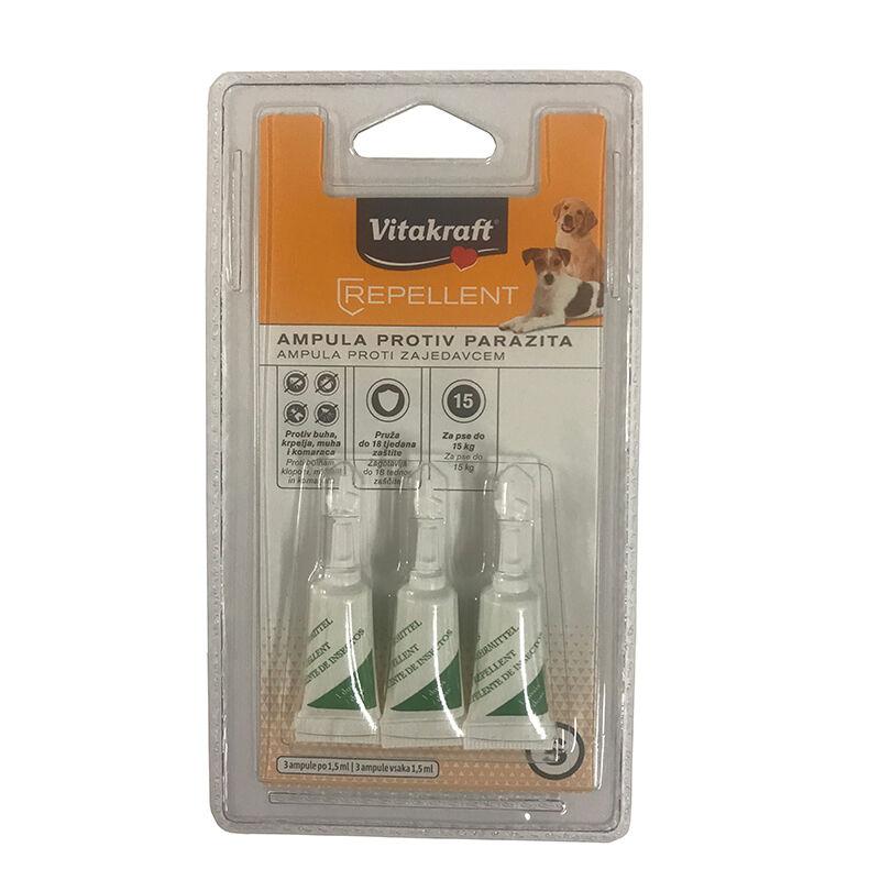 Vitakraft Ampule protiv parazita za pse, 3 komada, 1,5 ml
