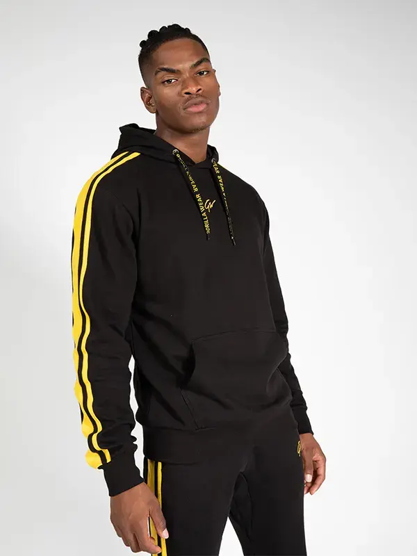 Gorilla Wear BANKS Oversized Dukserica - Crno/Žuta