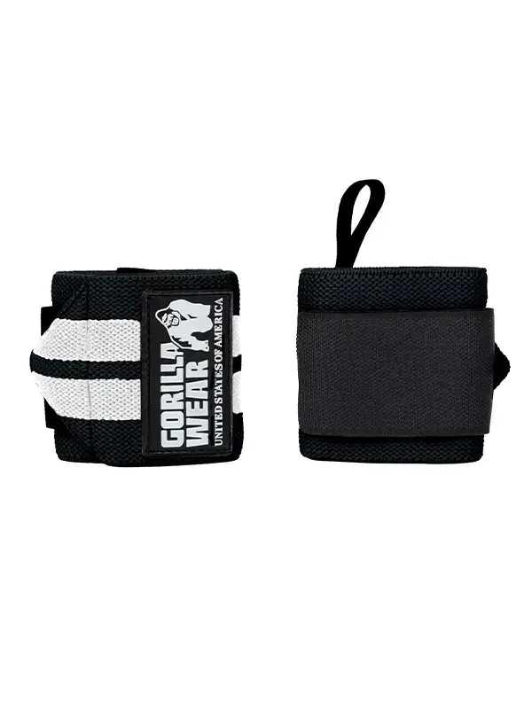 Gorilla Wear STEZNICI za Zglobove PRO - Crno/Bijeli