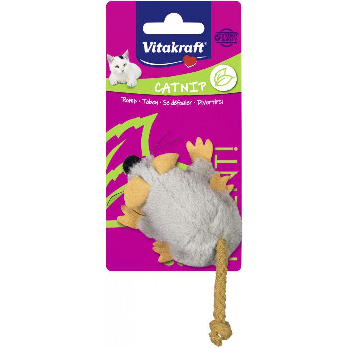 Vitakraft Plišana igračka, Catnip-mouse, Sivi
