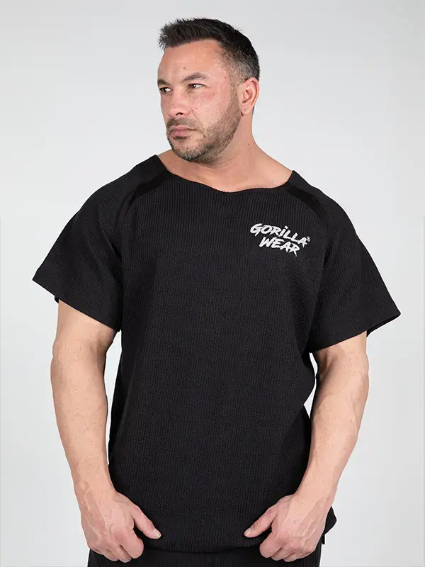 Gorilla Wear AUGUSTINE Old School Trening Top - Crni