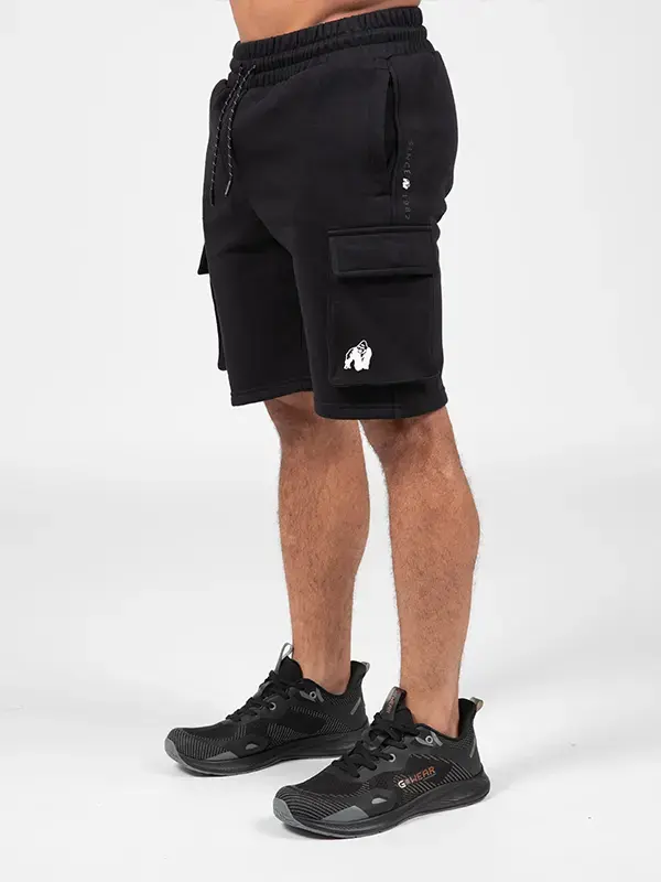 Gorilla Wear HUDSON Cargo Šorc - Crni