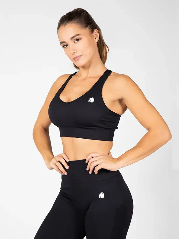 Gorilla Wear HILTON Bešavni Sportski Top – Crni