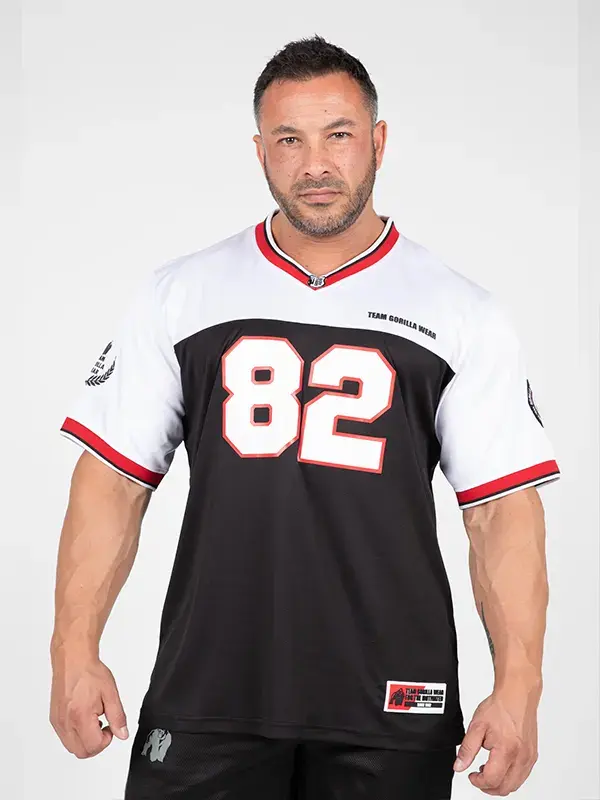 Gorilla Wear TRENTON Dres za Američki Fudbal - Crno/Bijeli