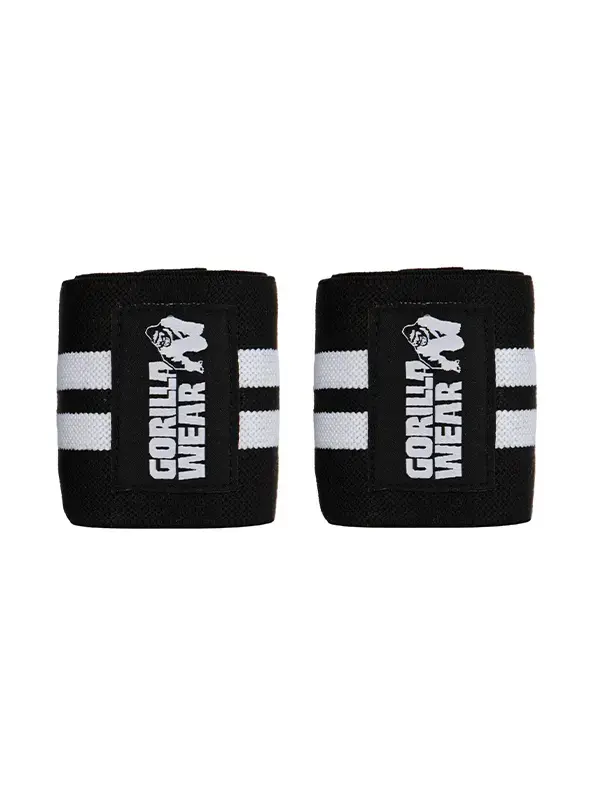 Gorilla Wear STEZNICI za Skočni Zglob - Crno/Bijeli