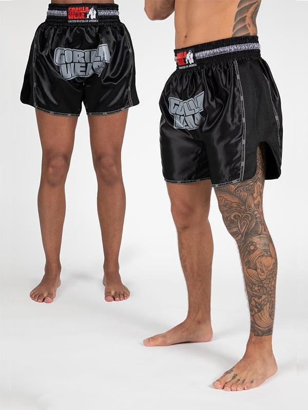 Gorilla Wear PIRU Muay Thai Šorc - Crni