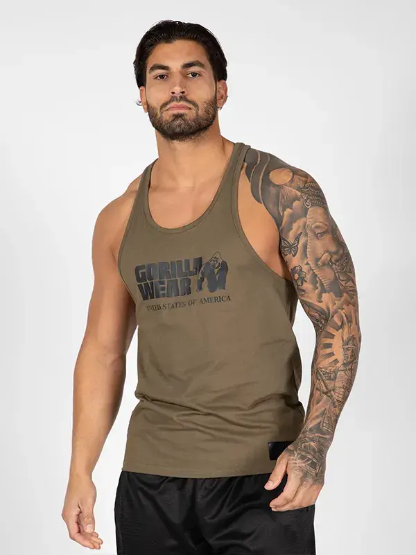 Gorilla Wear CLASSIC Tank Top - Army Green
