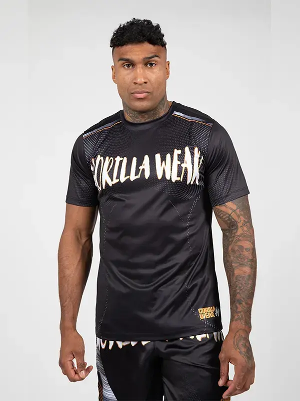 Gorilla Wear CLAYTON Majica - Crno/Zlatna