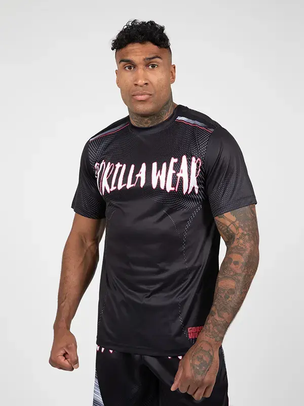 Gorilla Wear CLAYTON Majica - Crno/Crvena