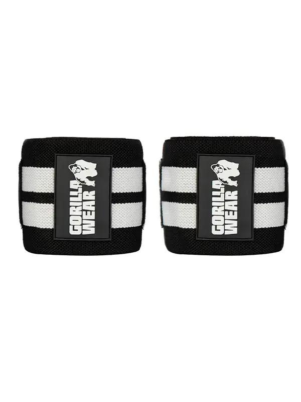 Gorilla Wear STEZNICI za Laktove 150cm - Crno/Bijeli