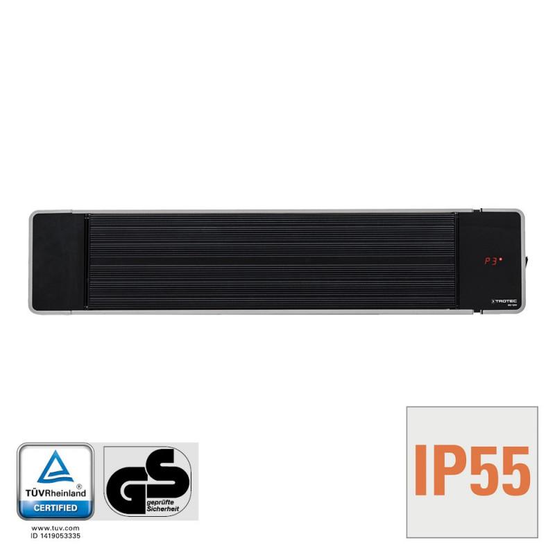 Trotec Tamna infracrvena grijalica IRD 1200, Crna
