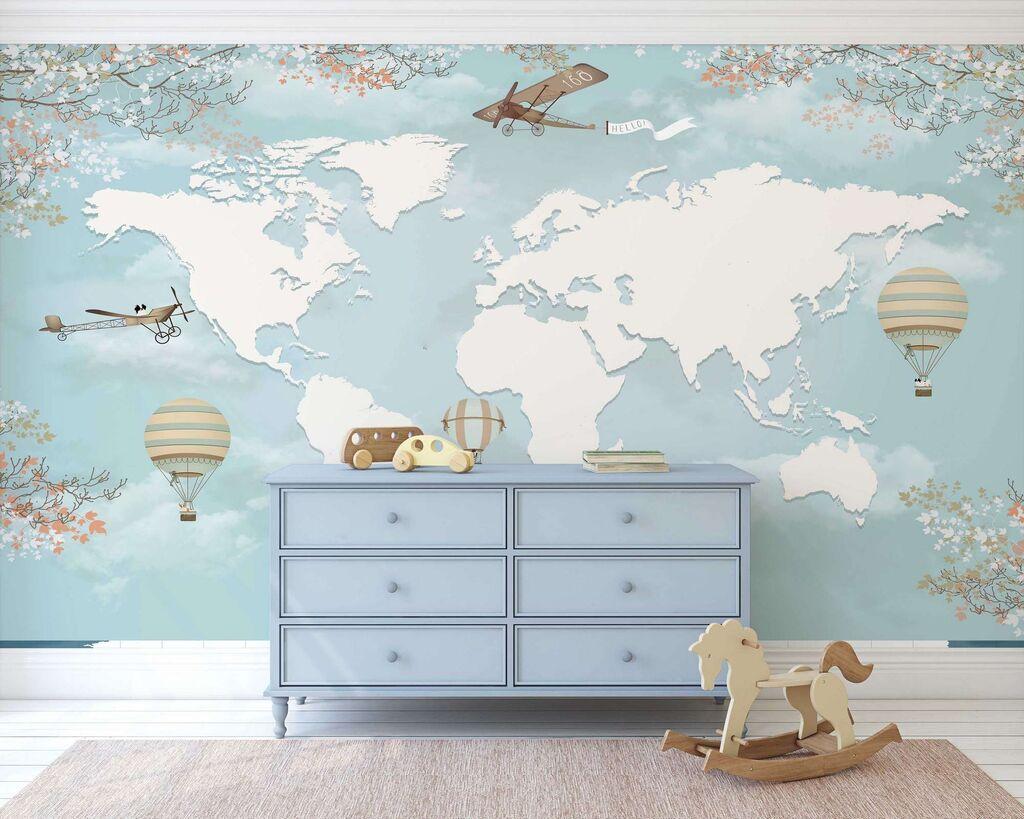 Wallity Tapeta za zid MDK-00159, 300x270 cm, Šarena