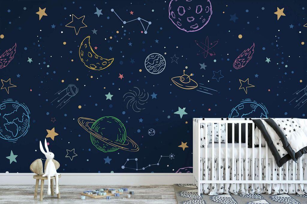 Wallity Tapeta za zid MDK-00128, 100x100 cm, Šarena