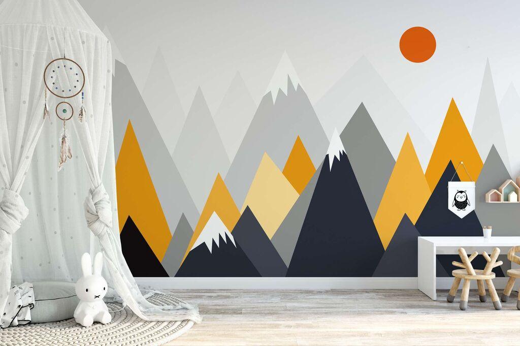 Wallity Tapeta za zid MDK-00165, 100x100 cm, Šarena