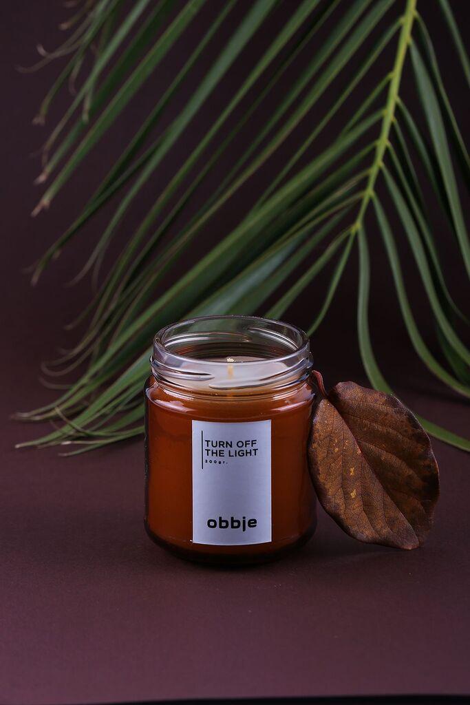 Aberto Design mirisna svijeća Turn of The Light, smeđa