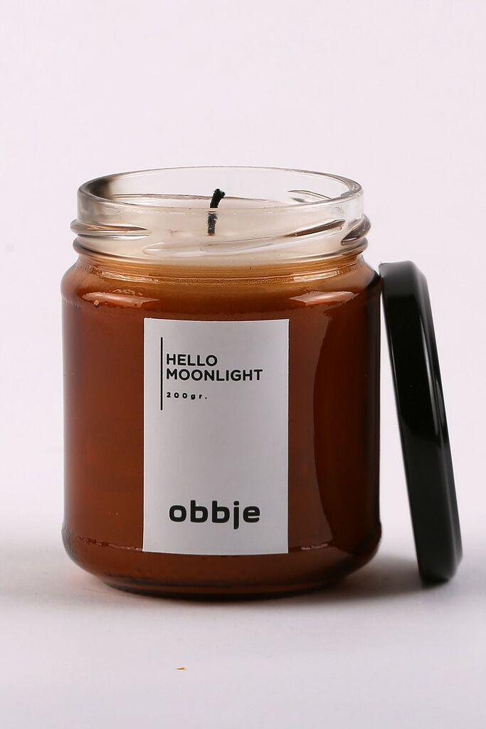 Aberto Design mirisna svijeća Hello Moonlight, smeđa