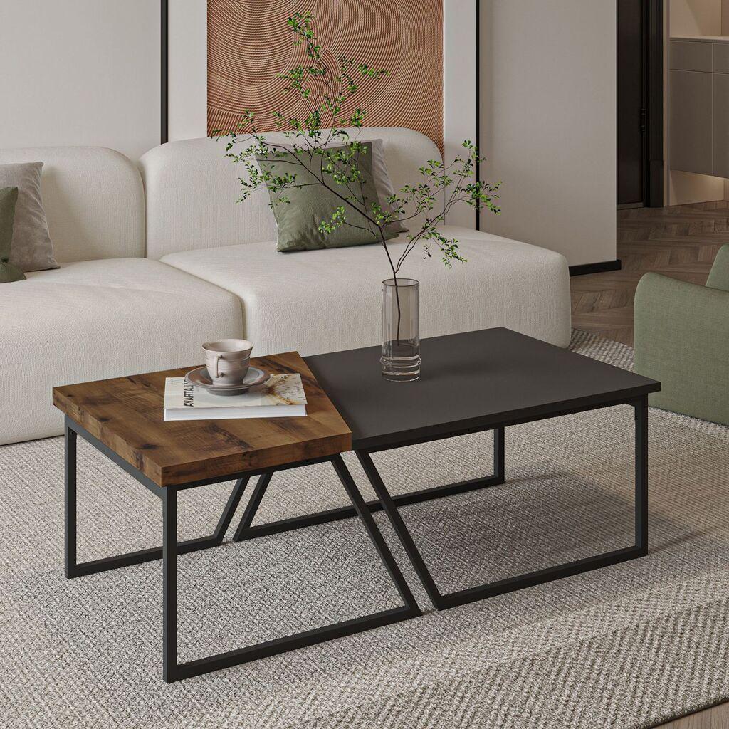 Hanah Home Set stolova za dnevni boravak Verona P0024623, Antracit