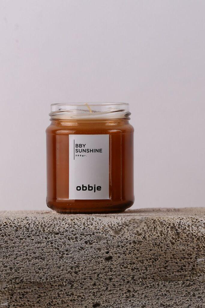 Aberto Design mirisna svijeća Bby Sunshine, smeđa