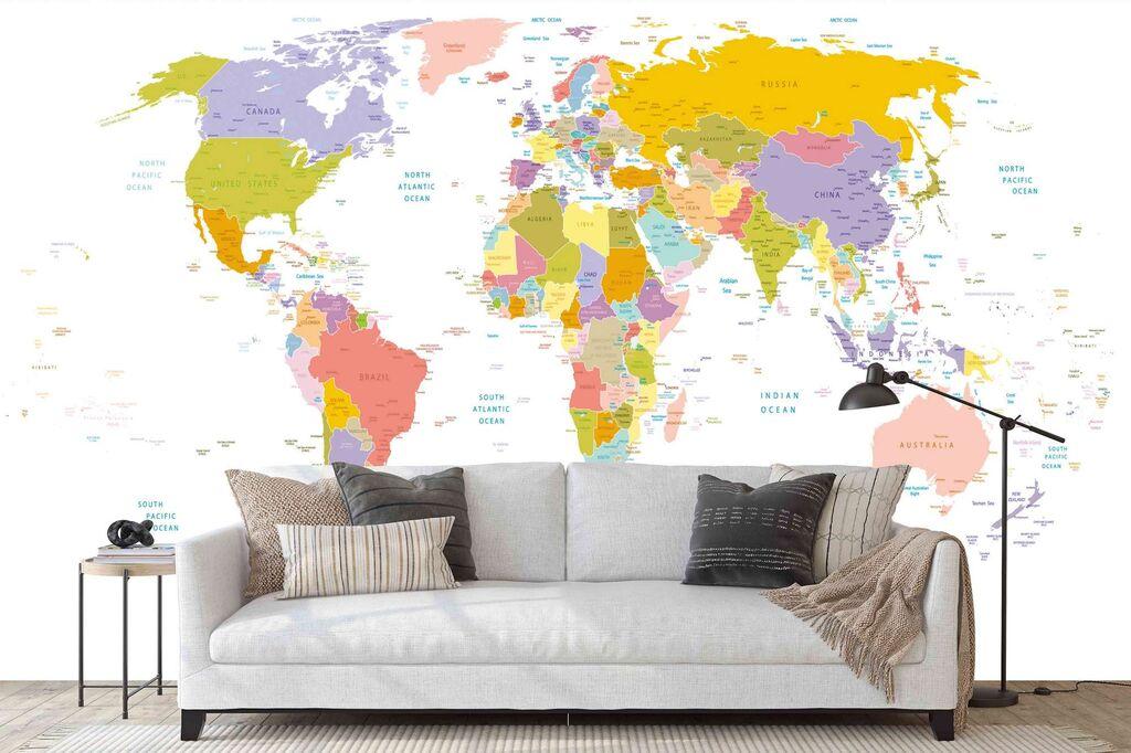 Wallity Tapeta za zid MDK-00133, 100x100 cm, Šarena