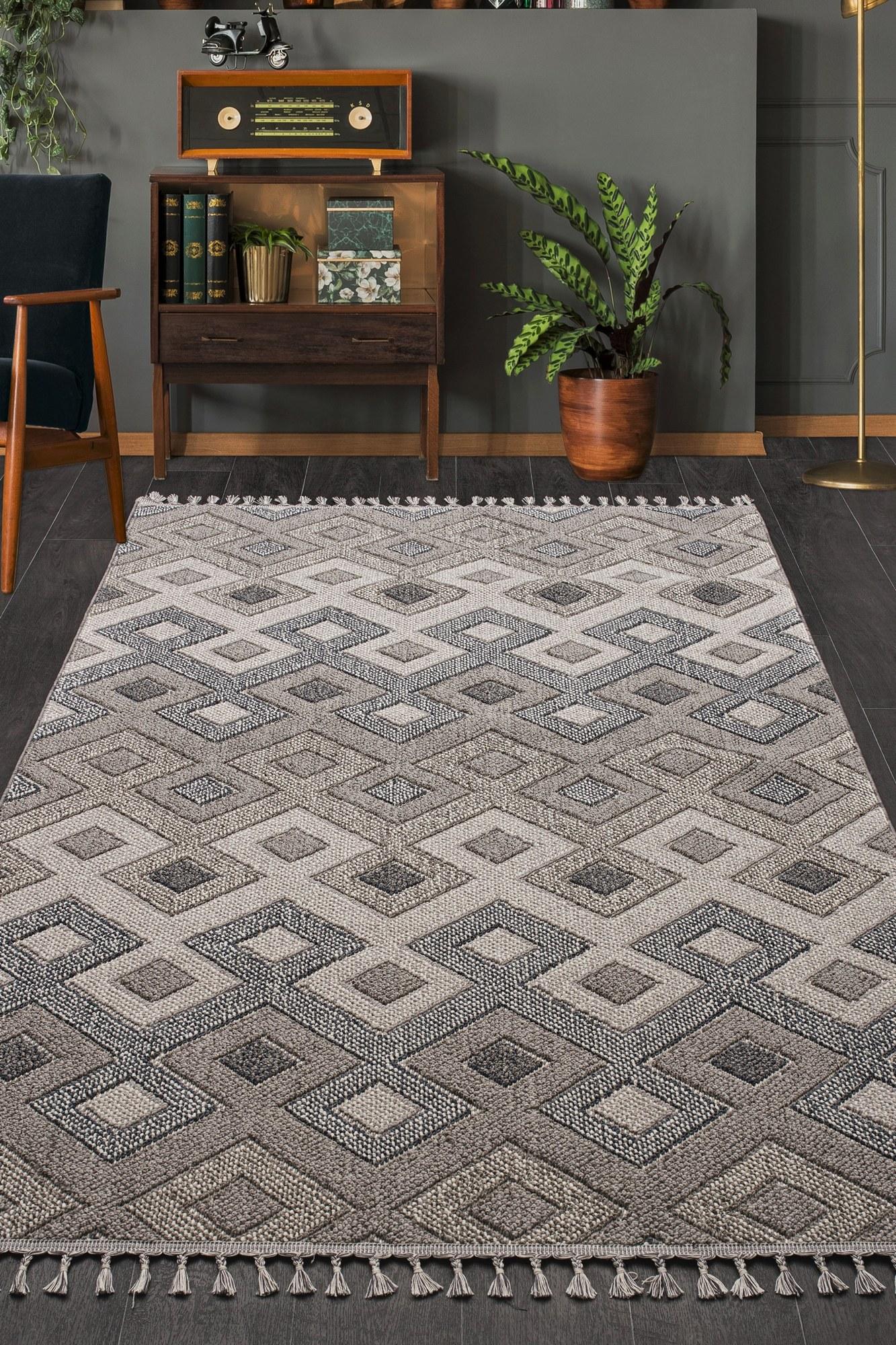 Conceptum Hypnose tepih 100x200cm bež-siva