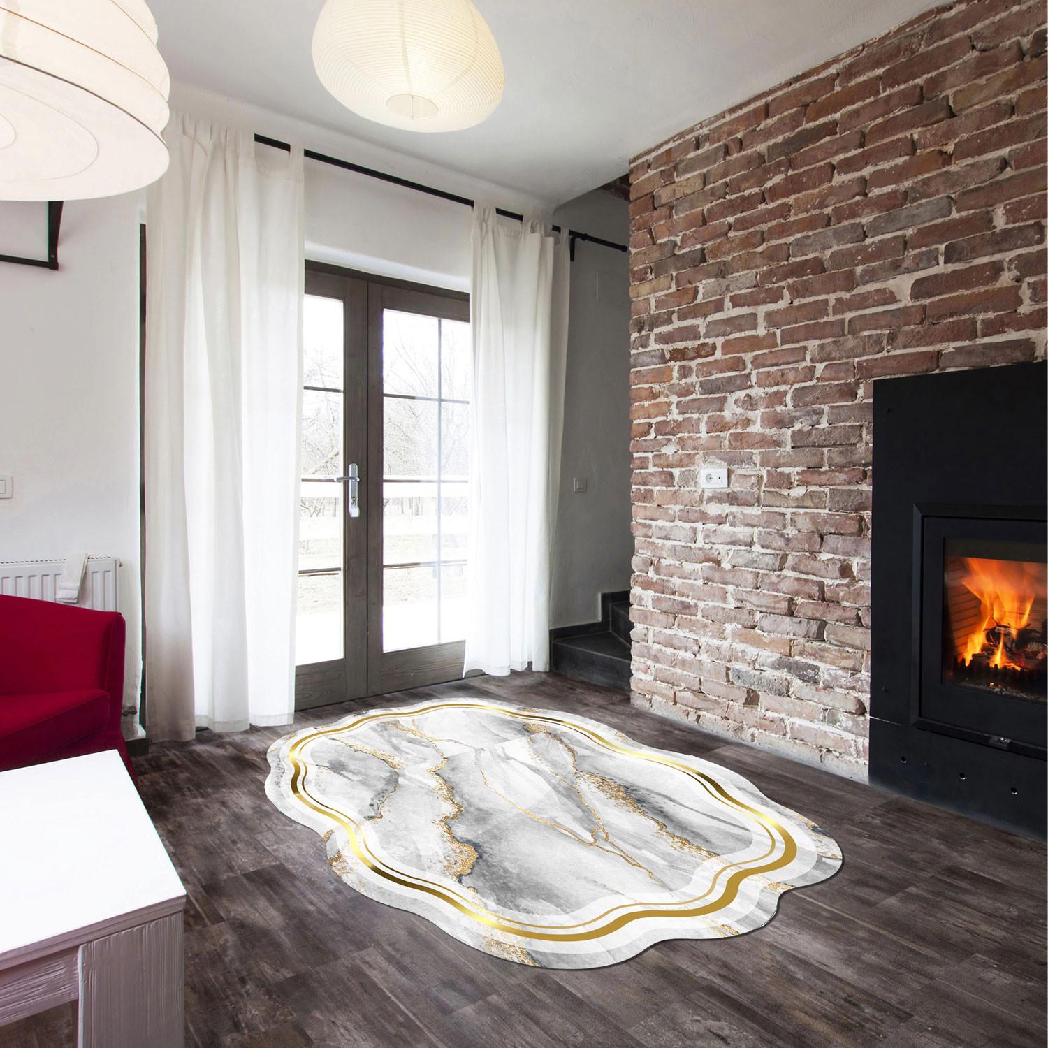 Conceptum Hypnose tepih 100x160cm Srebro