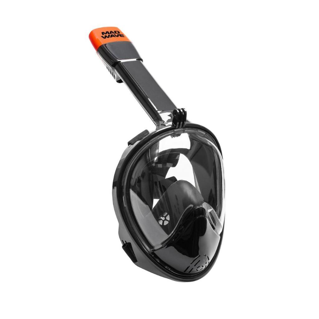 Mad Wave Maska za ronjenje Full Face, Crna