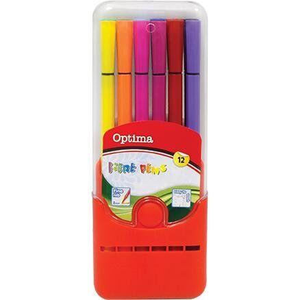 Optima Set flomastera, PVC, 12 komada