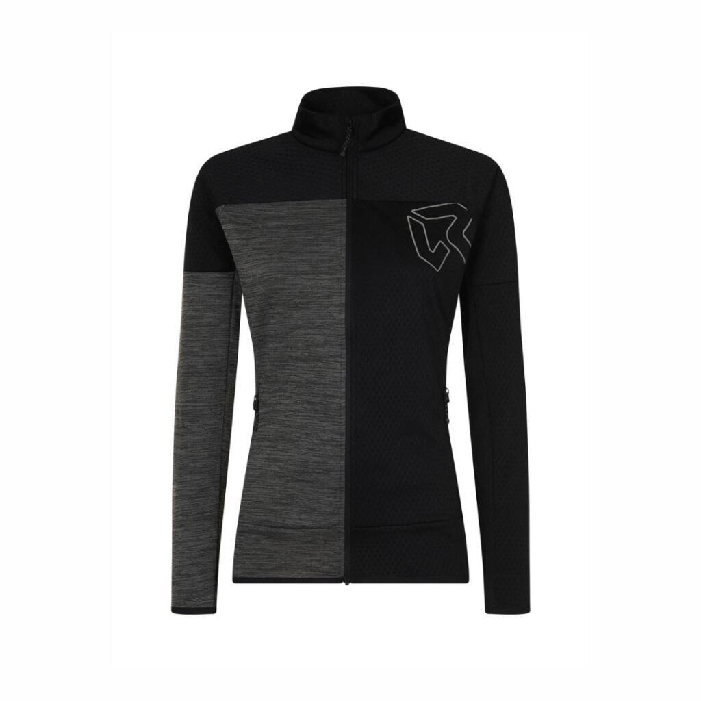 Rock experience Ženska dukserica Kobra Mock Neck Fz W Flis, Crna