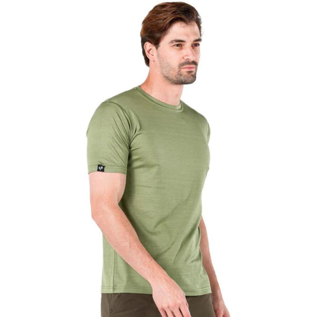Woolona Muška majica Notus M, Maslinasta