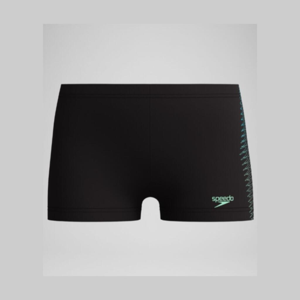 Speedo Kupaće gaće za dječake Plmt Prnt Asht Green, Crno-zelene