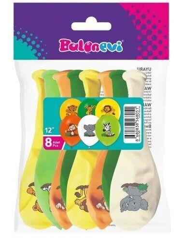 Balonevi Set balona Safari, 30cm, 8 komada