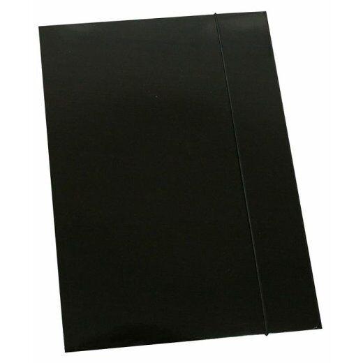 Optima Fascikla sa gumicom, Crna