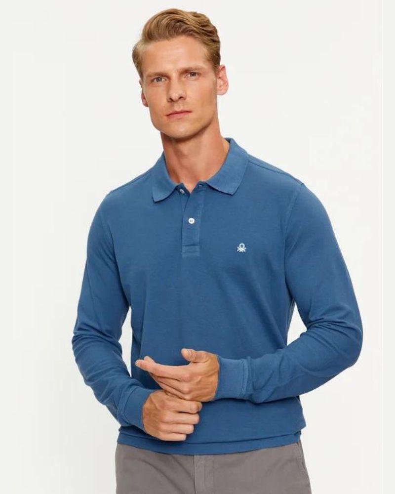 Benetton Polo Majica dugi rukava 217 za muškarce