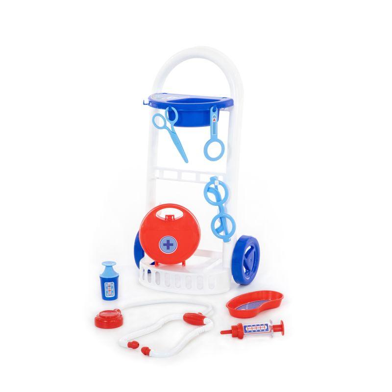 POLESIE Igračka Doktor Set za kolica, 8 dijelova, bijelo-plava