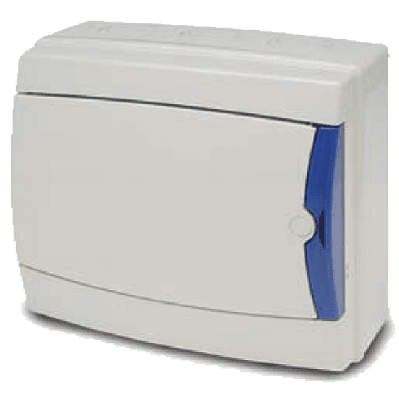 FAMATEL Kutija za osigurače nadžbuk, 8 osigurača, Bijela