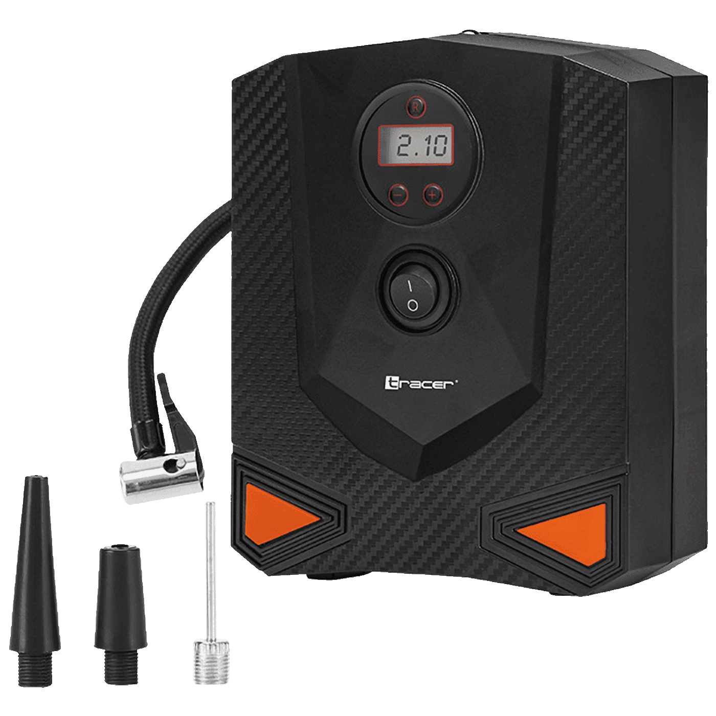 TRACER Kompresor RES-04-EL, LCD zaslon, DC 12V, 120 PSI, 8 bar, 120W, Crni