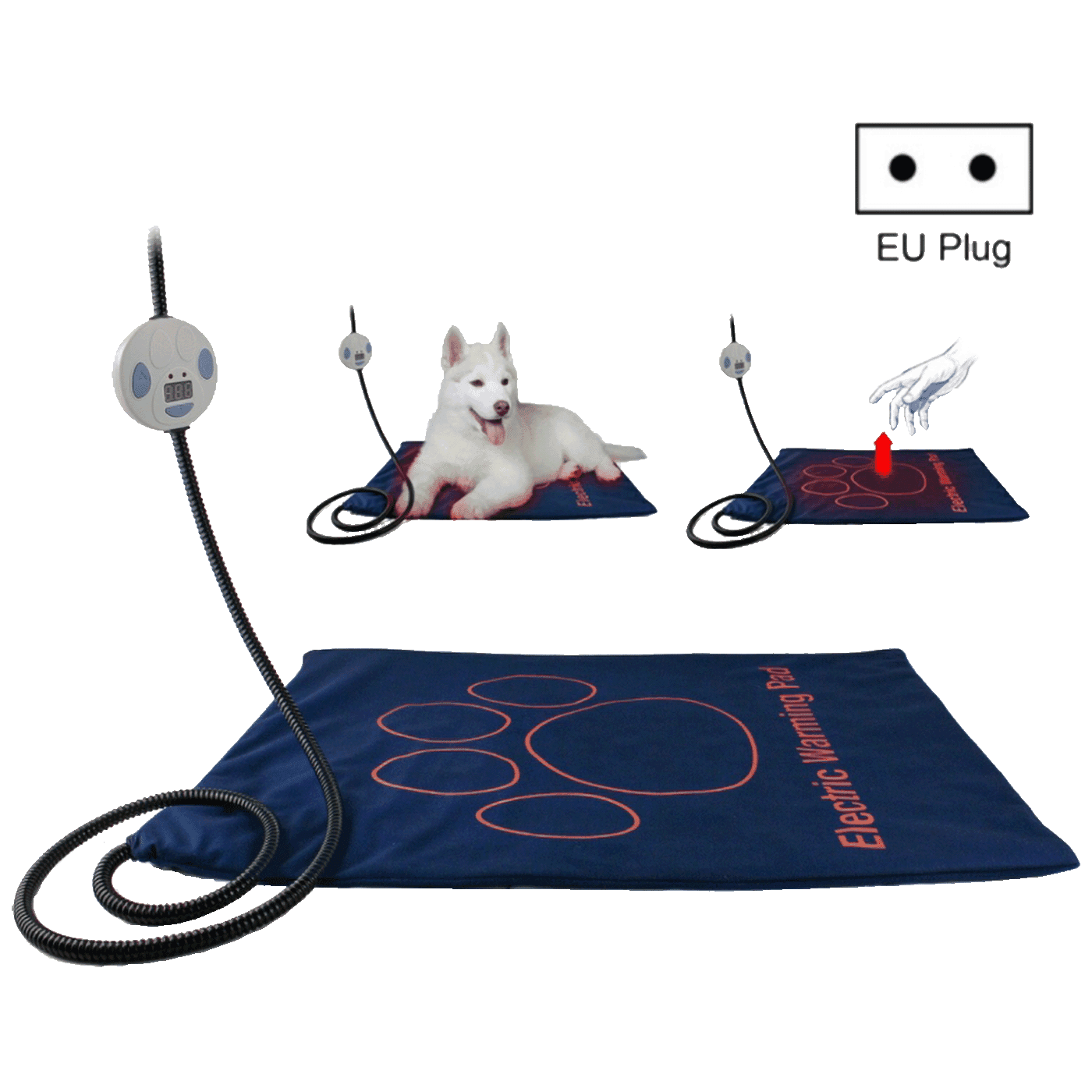 NN-SU Električna prostirka za kućne ljubimce, 60x45cm, Plava