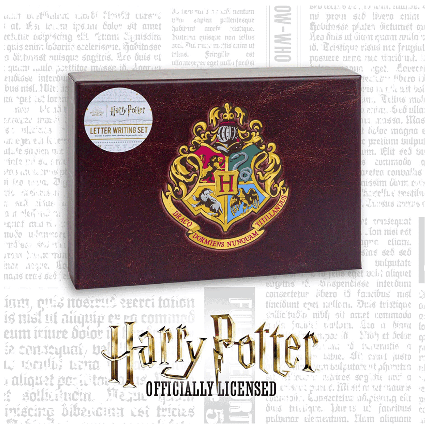 PALADONE Set za pisanje pisama Harry Potter, Bordo