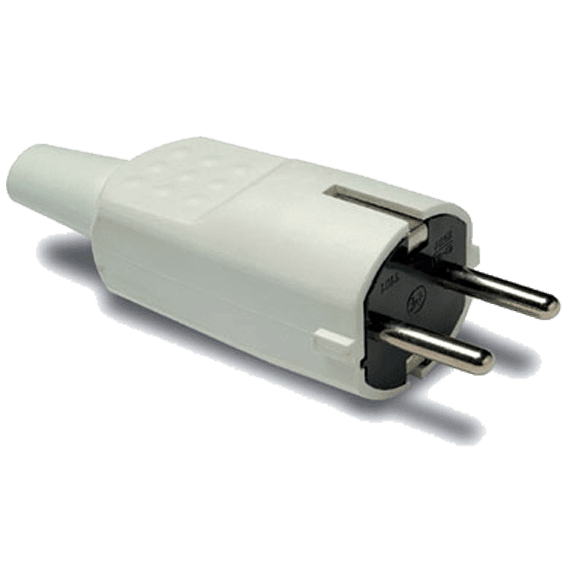 FAMATEL Strujni utikač 4.8mm Schuko, Bijeli