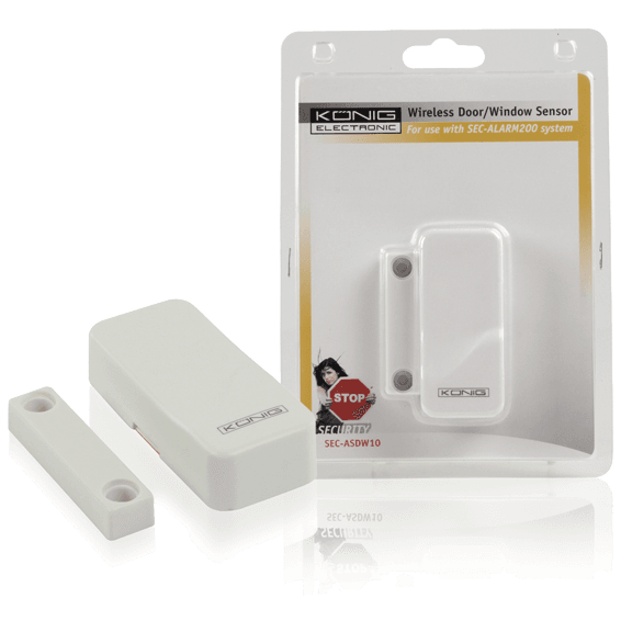 KONIG Bežični senzor pokreta za vrata i prozore SEC-ASDW10, Bijeli