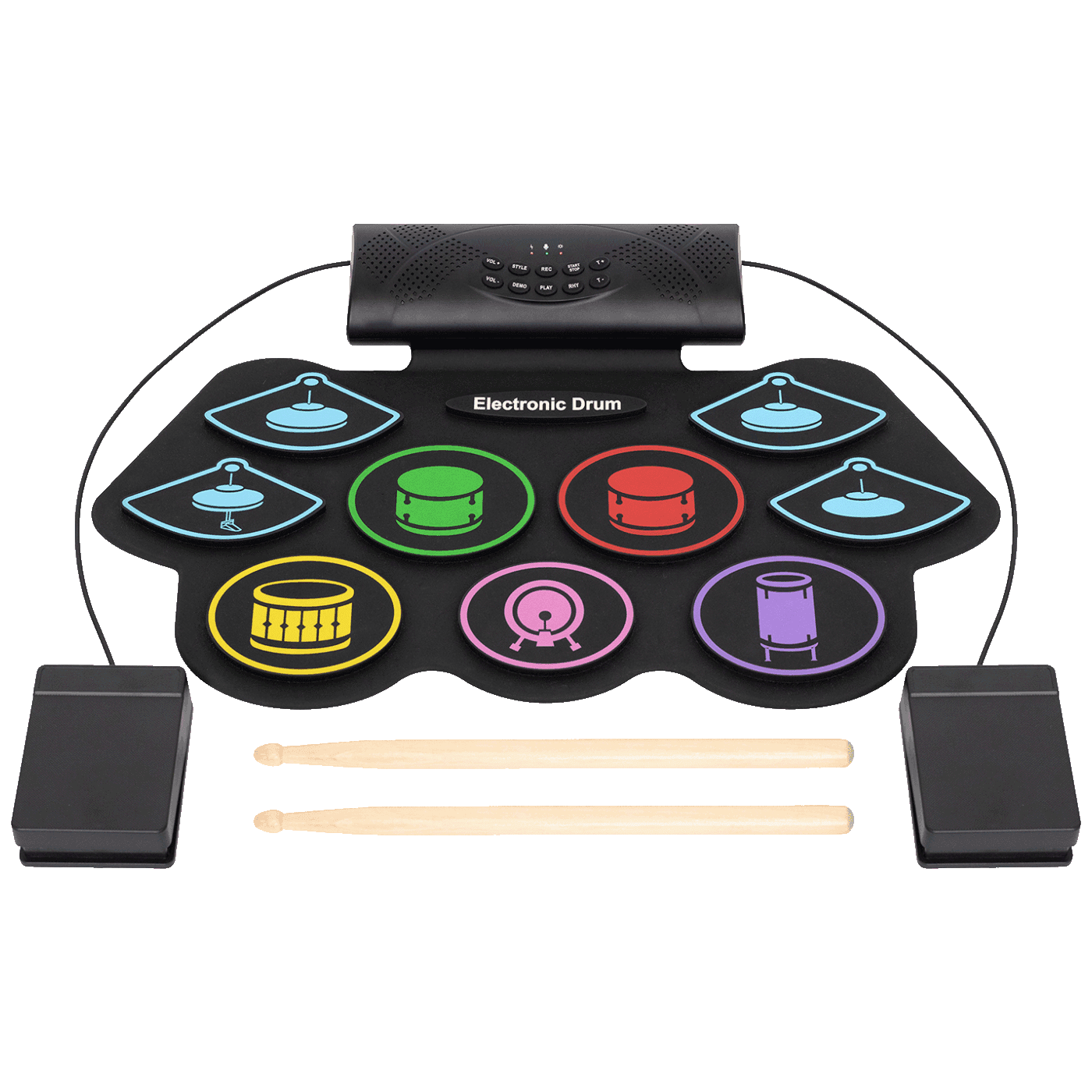 home Električni bluetooth bubnjevi, Crni