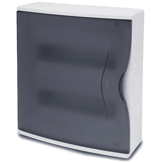 FAMATEL Kutija za osigurače nadžbuk, 24 osigurača, Crno-Bijela