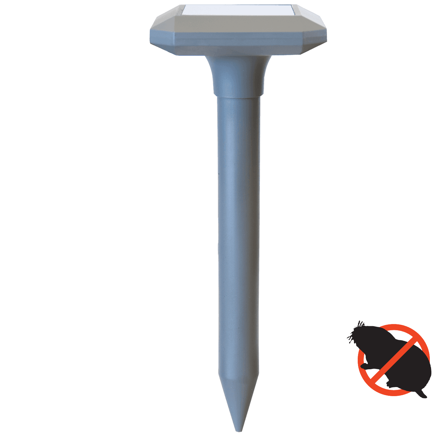 SILVERLINE Ultrazvučni rastjerivač krtica solarni, efikasan do 500 metara kvadratnih, Bijeli