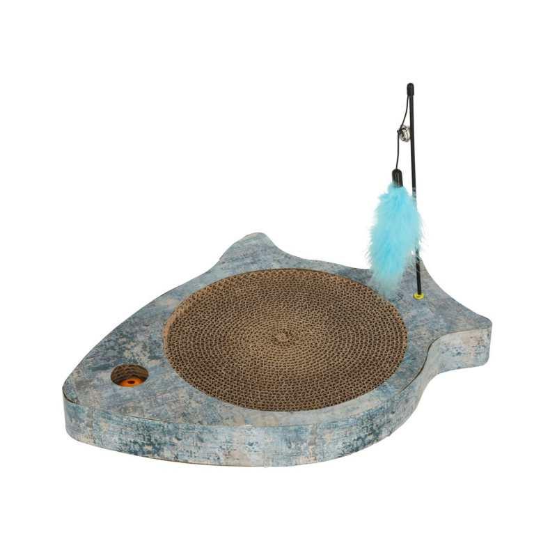 KERBL Ploča za grebanje za mačke sa lopticom i perom Board Marie, Šarena